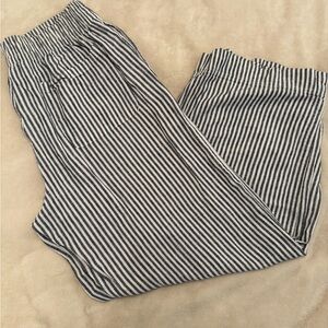 Striped Black and White Pants